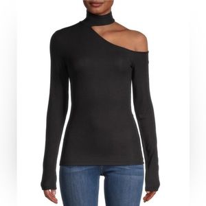 BCBG Maxazria Shoulder Cutout Sweater.  BNWT - Black